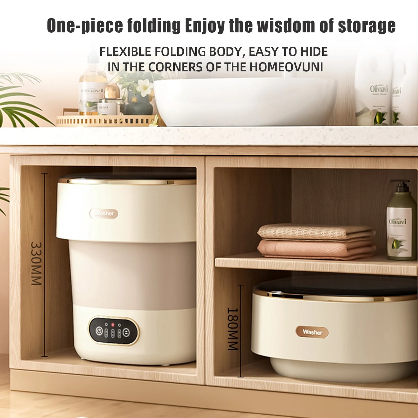 Mini Automatic Washing Machine 13L – Perfect for Intimates, Travel, and Small Spaces
