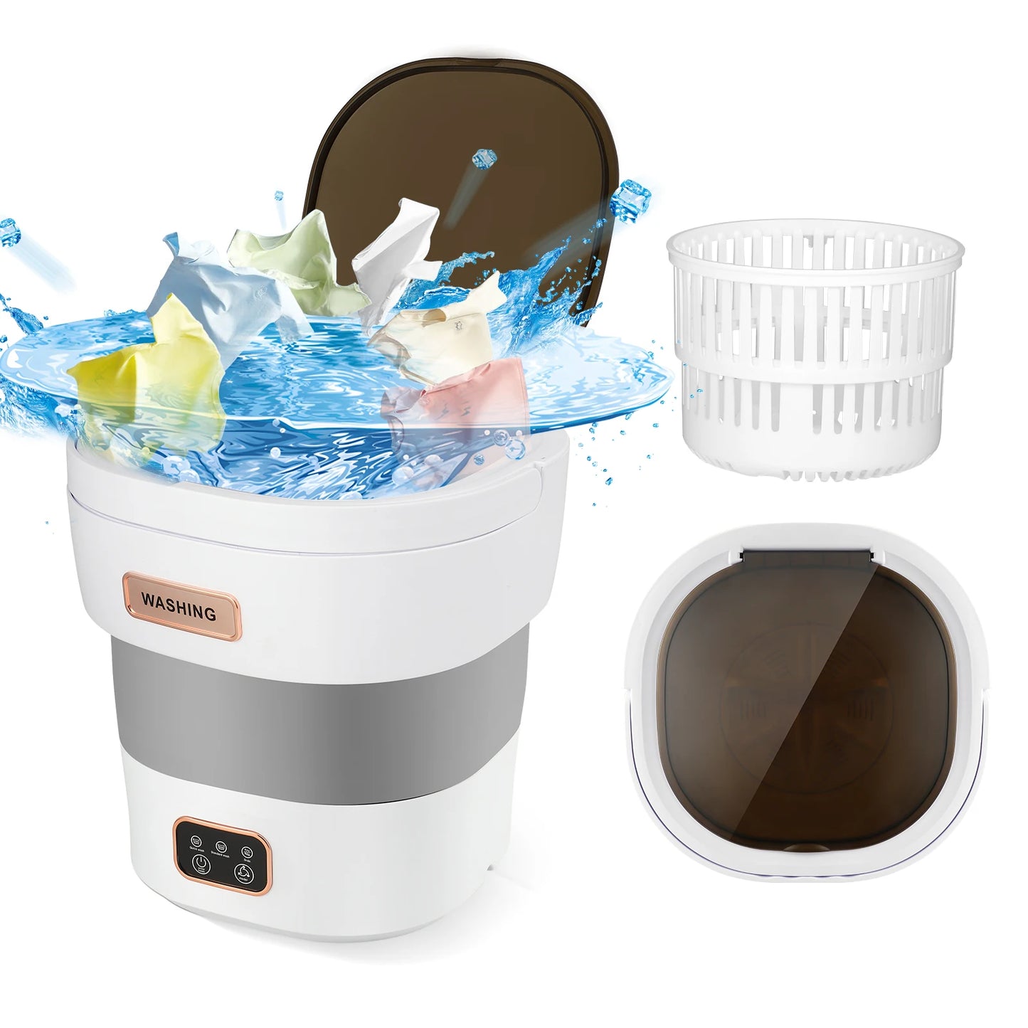 CleanMate 10L – Foldable Washer & Spinner