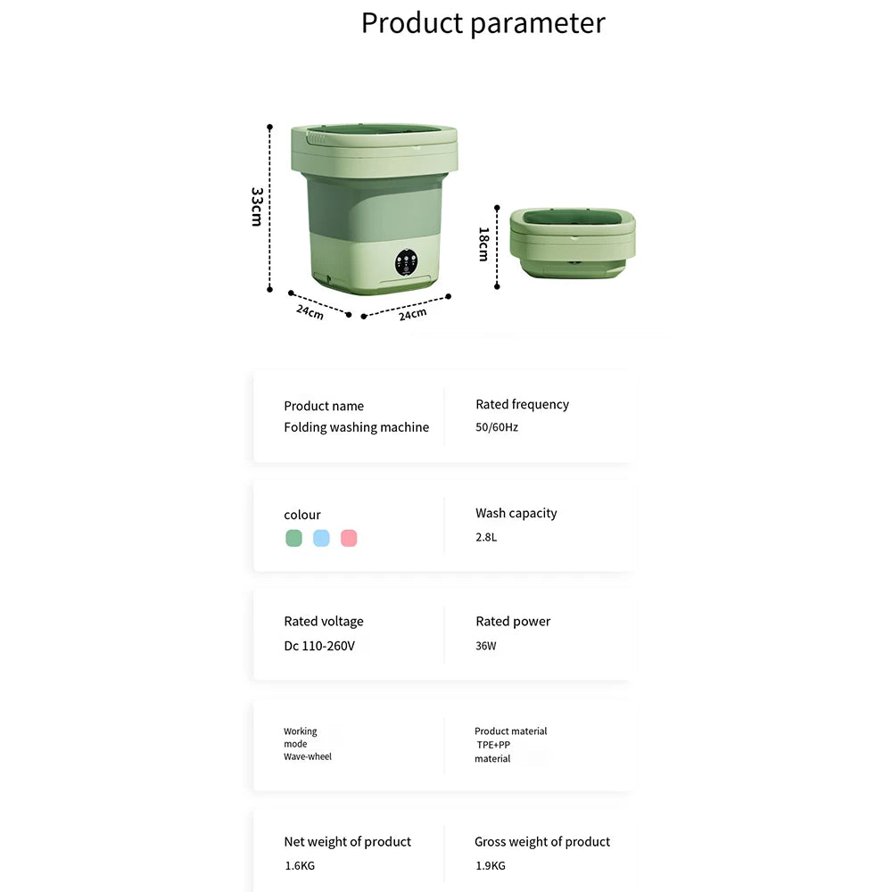 Foldable Ultrasonic Washer 6L/11L
