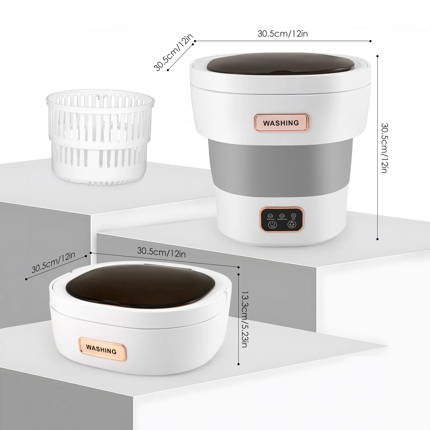CleanMate 10L – Foldable Washer & Spinner