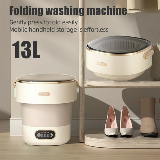 Mini Automatic Washing Machine 13L – Perfect for Intimates, Travel, and Small Spaces