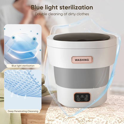 CleanMate 10L – Foldable Washer & Spinner