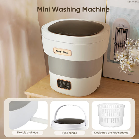 CleanMate 10L – Foldable Washer & Spinner